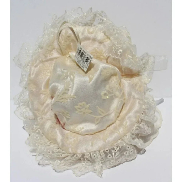 Vtg DanDee Porcelain Victorian Doll Head Holiday Christams Tree Ornament NOS - Picture 2 of 2